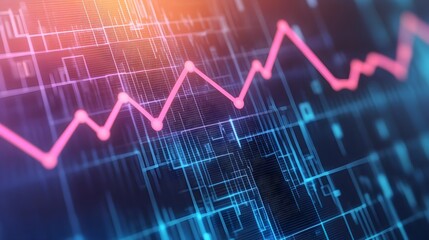 Heart rate monitor graph showing electrocardiogram pulses