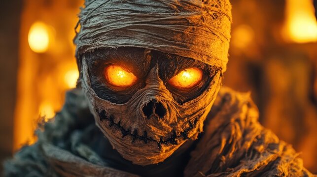 Scary party games like haunted scavenger hunts, mummy wrap, and monster mash dance-offs, adding fun to the Halloween party, Festive, Warm Glow, High Energy