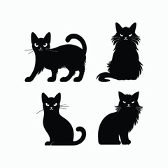 Abyssinian Cat Silhouette Stunning Designs and Vectors Illustration for Cat Lovers