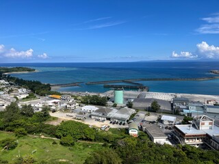 view of the bay of the city okinawa iheya Island torazuiwa