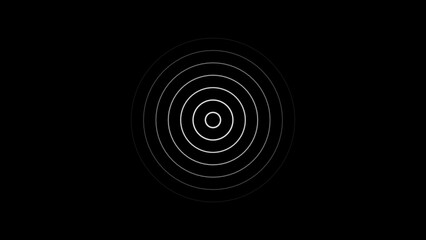 White radio waves illustration on background