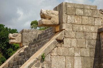 Chichen Itza archaeological complex in Yucatan Peninsula, Mexico. large pre-Columbian city