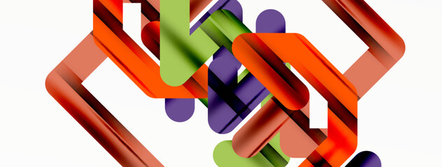 Dynamic colorful lines minimal abstract background