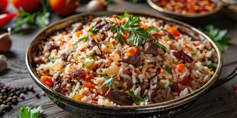Anchovy Rice Dish from the Coastal Region