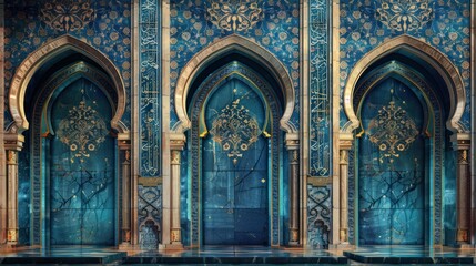 Fototapeta premium Ornate Moroccan Architecture