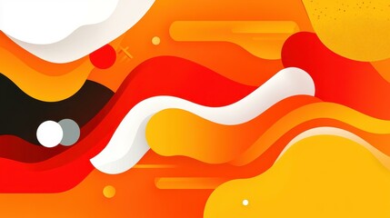 Fototapeta premium Bright flat design with fun textures, perfect for modern projects and creative expressions. Engage your audience visually