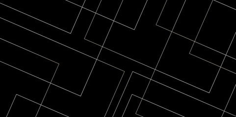 Abstract industrial Design random lines gold on black background.Geometric seamless minimalist pattern with straight lines design.luxury golden geometric random chaotic lines.squares and triangle line