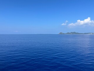 island in the blue sea