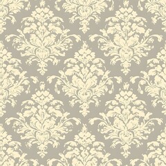 Obraz premium Elegant floral damask pattern.