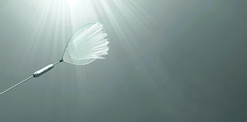 Bright and Detailed Badminton Court Wallpaper. Sports-inspired Design Concept