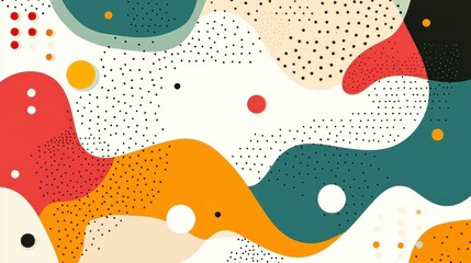 Explore a chic backdrop filled with bold colors and unique shapes, ideal for modern designs and creative projects.