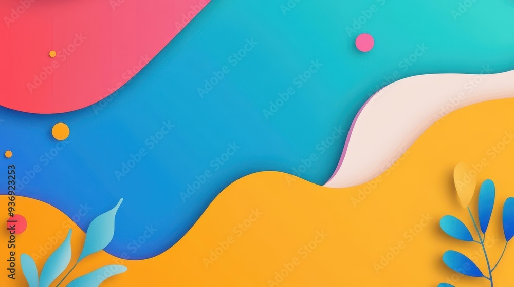 Poster revive your projects with vibrant abstract vector art, featuring playful textures and bold colors fo