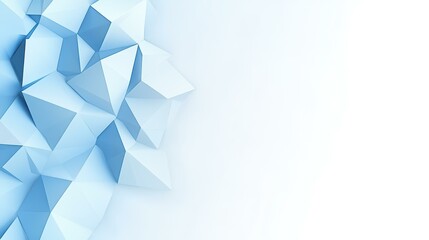 Obraz premium Experience modern elegance with this light blue canvas and whimsical triangles, perfect for a bright and airy space.