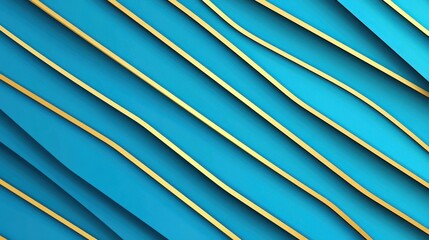 Obraz premium Transform your space with a bold blue and gold design that exudes luxury and modern elegance, ideal for any room.