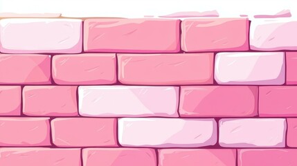 Vibrant pink metro brick wall art, perfect for adding a modern touch to any creative project with its sleek texture and bold style.