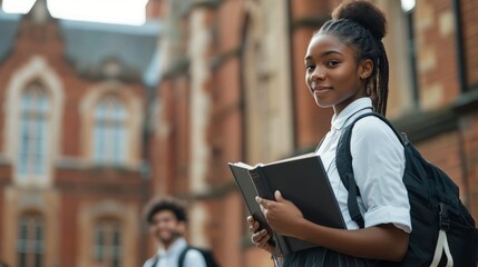 With books in their arms and in front of historic buildings, Dubai college students look at the camera with calm and confident eyes, showing their longing for campus life and thirst for knowledge.