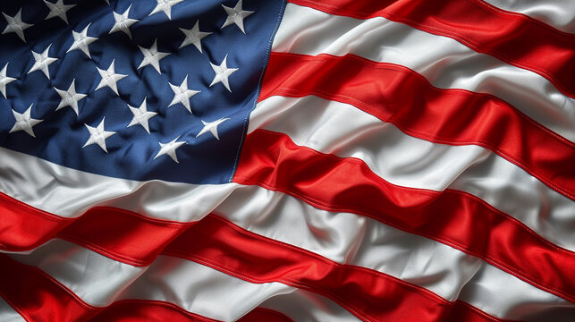 american flag in the breeze background texture