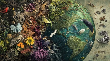 A World of Wonder: Biodiversity in Collage