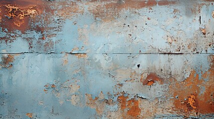Fototapeta premium Close-up of weathered, rusty metal surface with patina