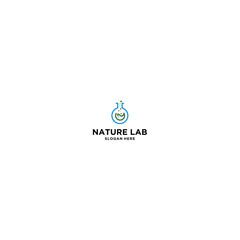 Nature Lab Logo Design Concept Vector