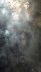 Obraz premium painting cloudy sky with clouds