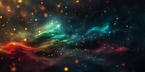 Fototapeta premium colorful space filled with stars and dust