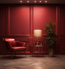 Obraz premium red chair