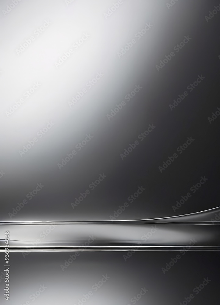 Poster abstract background with smooth lines and reflections