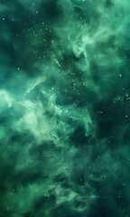 Fototapeta premium green nebula