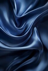 Fototapeta premium blue silk fabric background