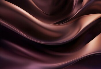 Obraz premium dark and brown abstract background with smooth waves