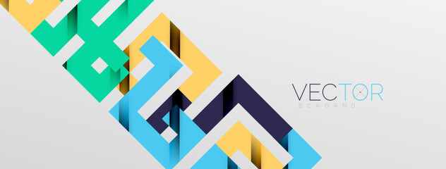 Color bend lines with shadow texture effect. Vector Illustration For Wallpaper, Banner, Background, Card, Book Illustration, landing page