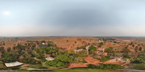 360 aerial photo taken with drone of Recanto Ecol&oacute;gico Rio da Prata - Flutua&ccedil;&atilde;o in Bonito, Mato Grosso do Sul, Brazil