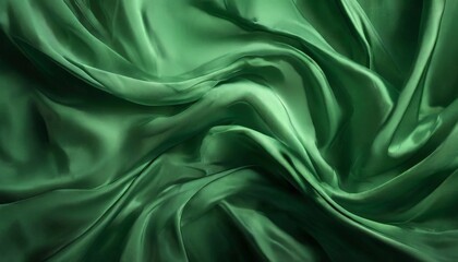 Fototapeta premium green silk fabric