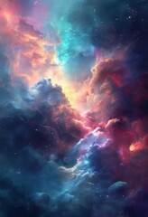 Fototapeta premium colorful nebula