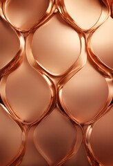 background with shiny copper foil