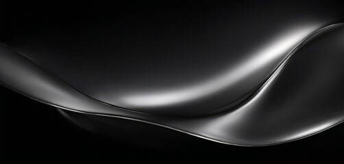 Obraz premium black background with curved curve