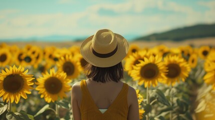 Sunflowers turn their faces towards the sun, radiating positivity.