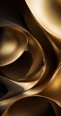 gold abstract background with curves