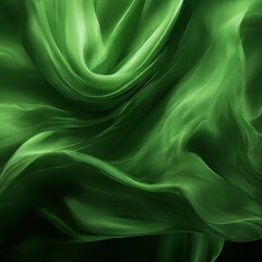 Obraz premium green silk fabric background
