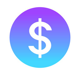 青紫色のグラデーション｜ドルマーク