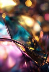 close up colorful diamond