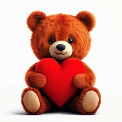 Fototapeta premium teddy bear with heart