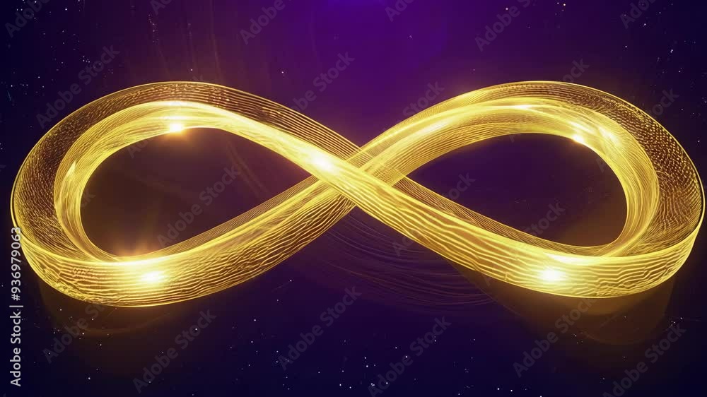 Aufkleber exploring the eternal glow of infinity and its mesmerizing patterns in cosmic light