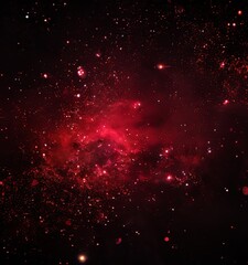 black background with red and pink explosion