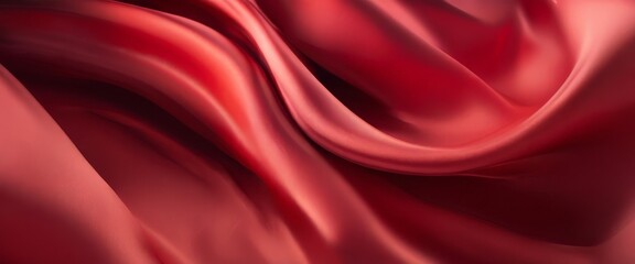 Obraz premium red silk fabric background