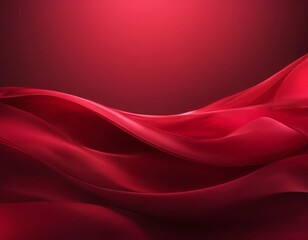 Obraz premium red abstract background with smooth waves