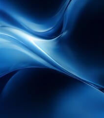 Naklejka premium blue background with curved wave