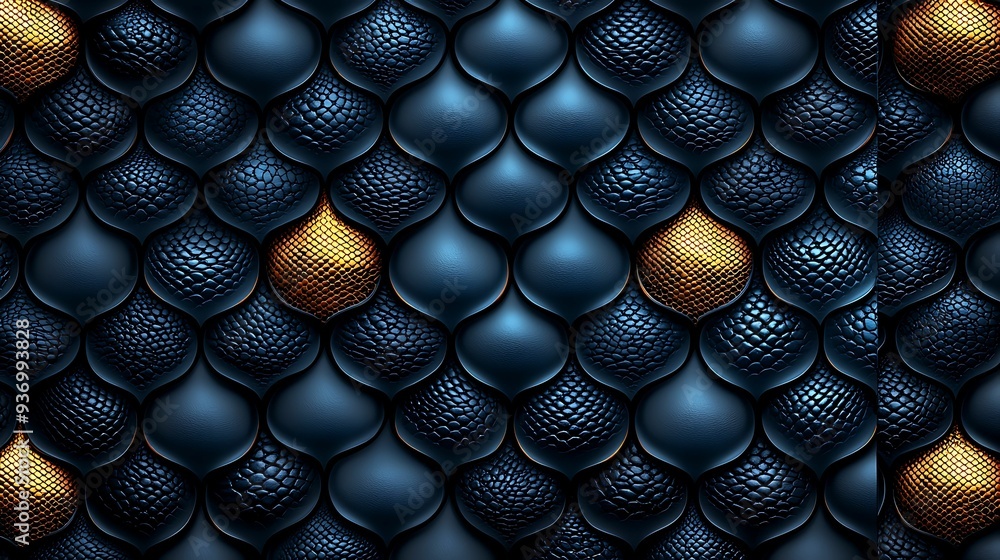Poster animal print seamless pattern featuring snake scales intricately designed to blend with a forest floor aesthetic, copy space for text,