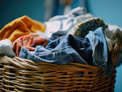 Laundry Day: A Bundle of Clean Clothes